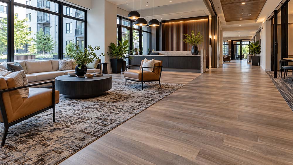 Image depicting How to Choose the Right Commercial Flooring- A Guide for Property Managers & Developers.